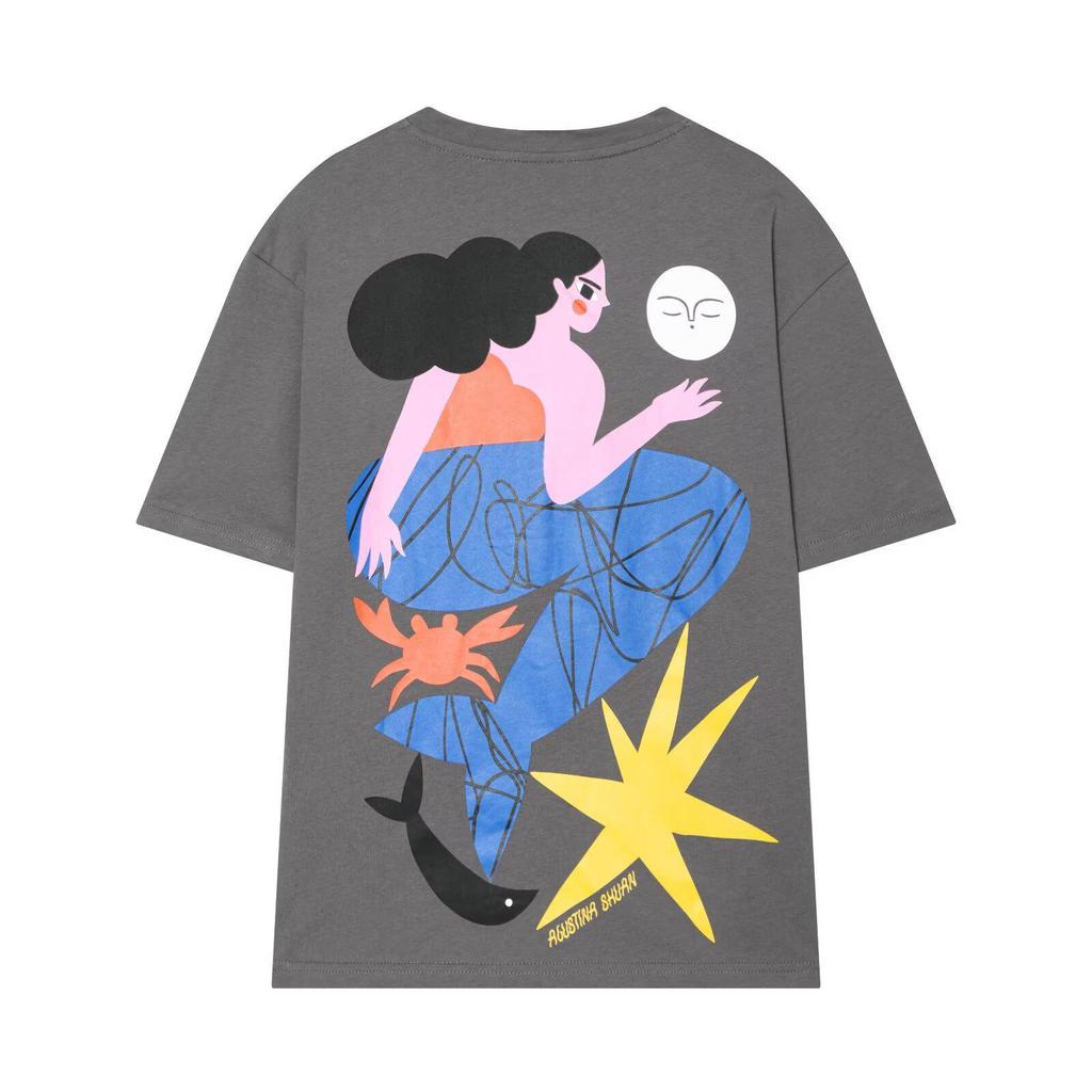 Women's 2022 Summer Fashion Printed Round Neck Short-Sleeve T-Shirt