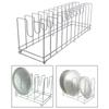 Pizza Pan Rack Stand, Space Saving Display Stand, Bakeware Organizer, Dish Storage Rack for Pizzerias Camping Picnic Hotel