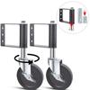With Brake Universal Wheel Built-in Double Ball Suppress Vibration 360° Rotate Gate Wheels 220LBS Capacity Spring Loaded
