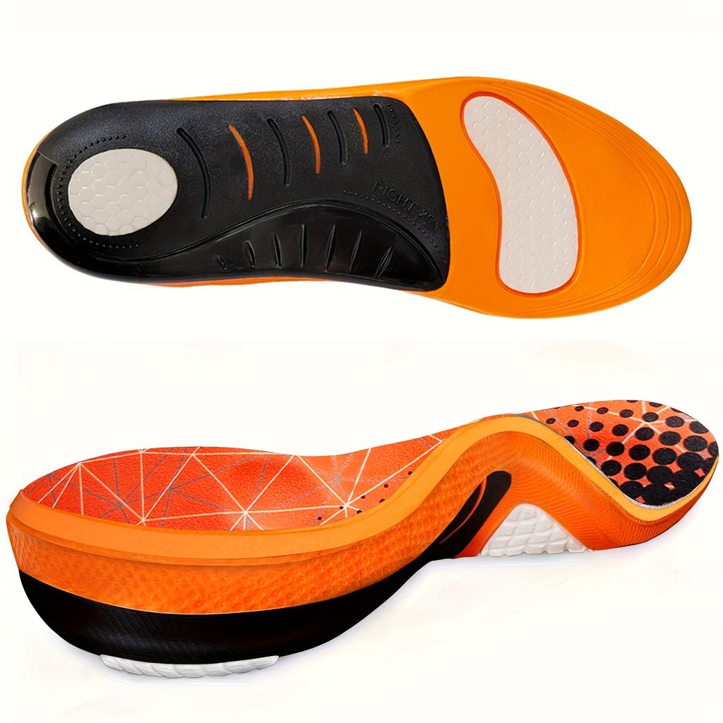 Ergonomic Work Comfort Insoles - Anti- Shock Absorbing Arch Support with Breathable Perforations, Neutral Arch Shape for Running, Gym & Casual Wear