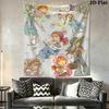Sarah Kay Wall Tapestry Aesthetic Wall Hanging Printed Fabric Blanket Decorative Tapestries for Bedroom Living Room Home Decor