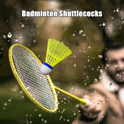 6 Pack Nylon Badminton Shuttlecocks Birdies Nylon Feather Shuttlecocks Badminton Balls for Indoor