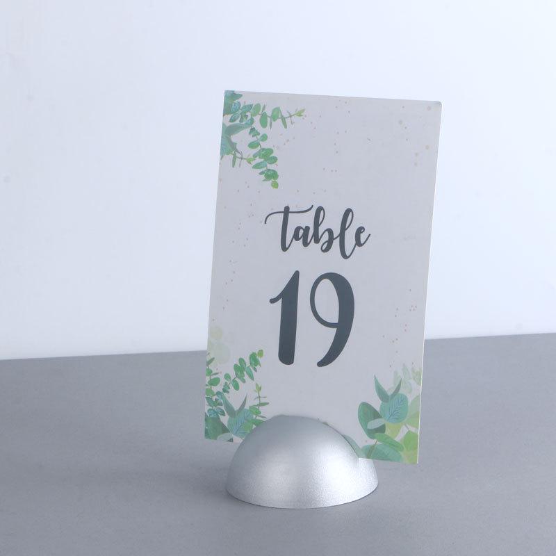 Half-Round Wedding Celebration Table Card Holder for VIP Sign-in