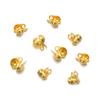 50pcs 100pcs Gold Color Fitting Stainless Steel Ball Chain Calotte Crimp Beads Connectors End Clasp DIY Bracelet Necklace Making