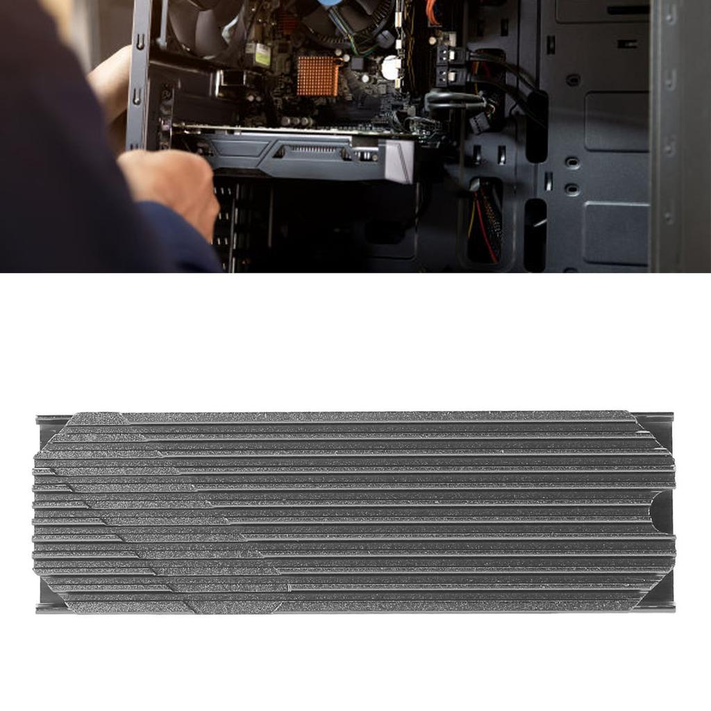 M.2 2280 SSD Heatsink Anodized Aluminium Alloy Fast Heat Conduction M.2 2280 SSD Cooler for Desktop Computer