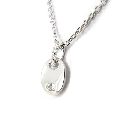 [I3165] - White 'Goddess' Silver Necklace