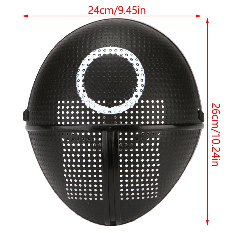 

Маска для косплея Calamari Game, реквизит, босс, квадрат, круг, треугольник, узор, полнолицевые маски для вечеринок, ролевые игры, классический костюм Rotundity