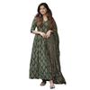 Nermosa Viscose Women Printed Flared ALine Kurta with Pant and Dupatta Suit Set | Kurta Set (IN, Alpha, , )