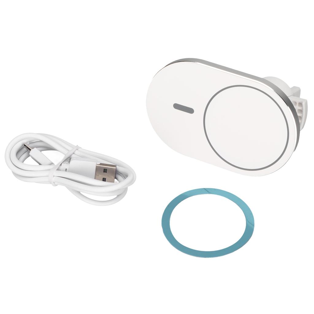 Magnetic Wireless Car   360 Degree Rotation Round 15W Strong Magnet Phone Wireless   for Car Home