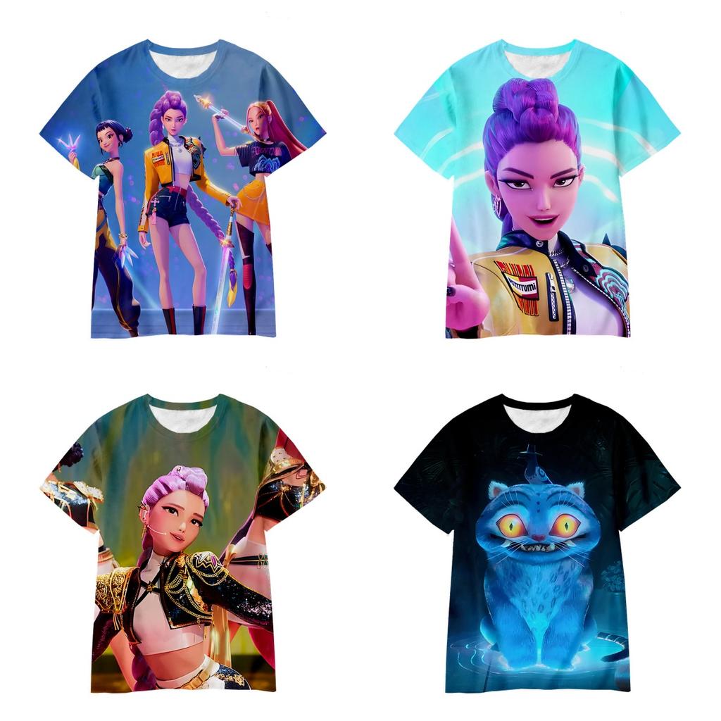 Children's KPop Demon Hunters Graphic T-Shirt In Soft Fabric