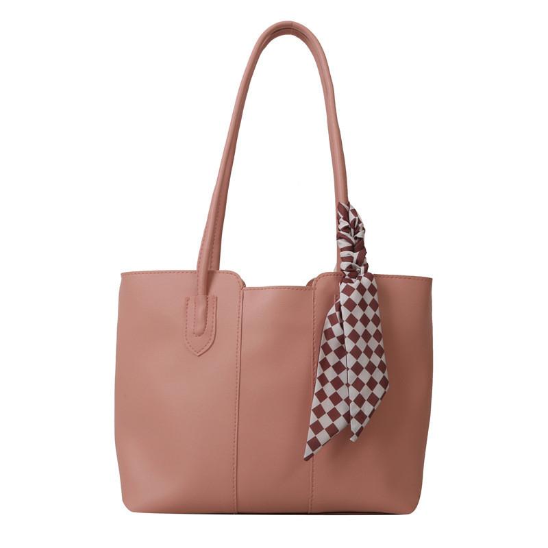 Stylish Minimalist Shoulder Tote Bag For Women With Large Capacity In Black White Brown Pink And Khaki For Everyday Use