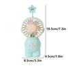 Portable Mini Pocket Cooling Fan  Handheld Fan Cartoon Cute Astronau Small Fan Outdoor Usb Charging Small Fan Gifts