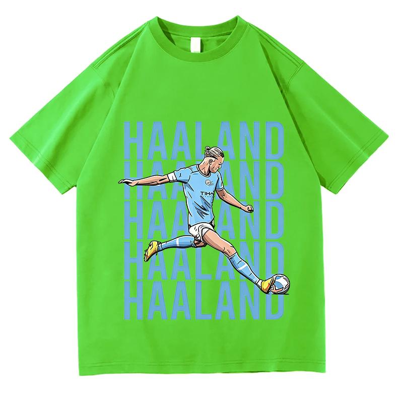 Erling Haaland Graphic Tshirt Unisex Unisex Casual Cotton Pop Singer Streetwear Fan Merch Top Casual Streetwear Short Sleeve Clothes