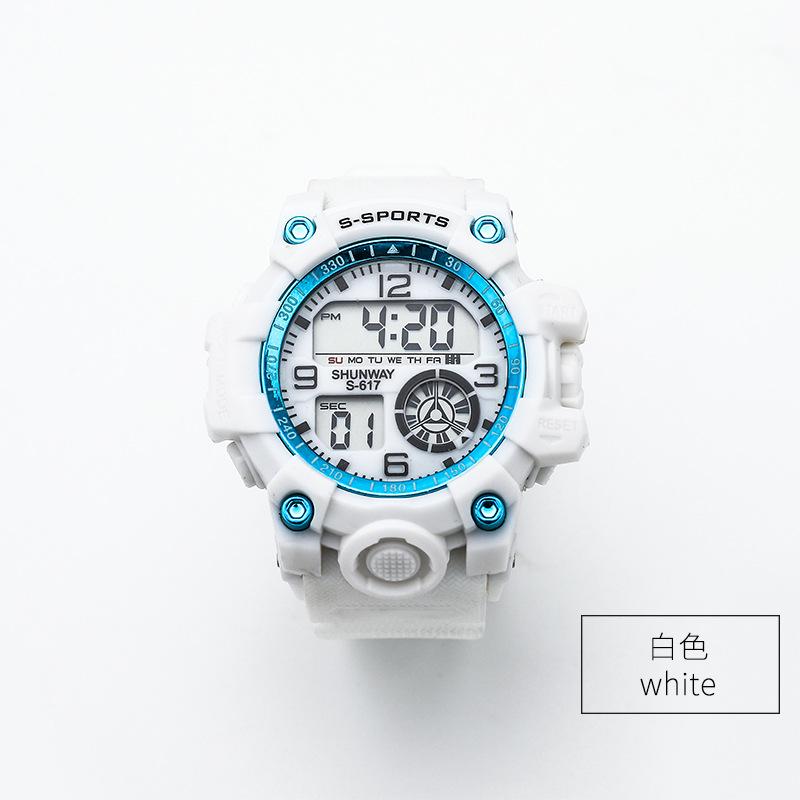 New multi-functional luminous candy color waterproof electronic watch student trend sports simple waterproof electronic watch default bag