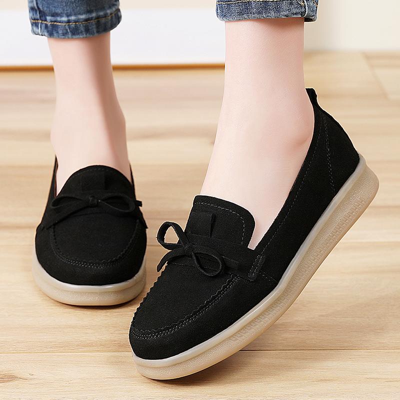

Women Moccasins Driving Shoes Comfort Casual Nurse Loafers Walking Shoes Summer Brown Black Shoes Plus Size EU:40 чёрный