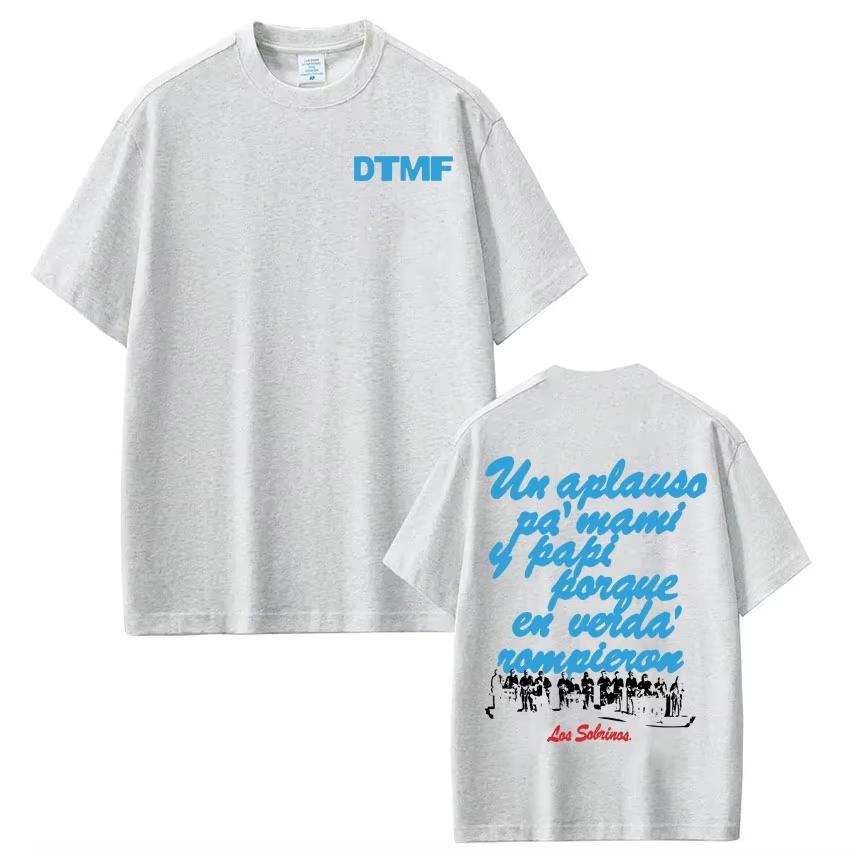 Singer Bad Bunny DTMF Album Tour 2026 Graphic Tshirt Unisex Fashion Casual Tshirts Cotton Aesthetic Trendy Harajuku Tshirts