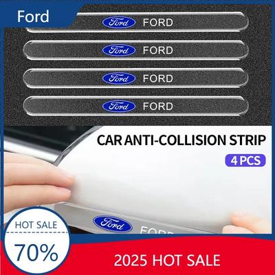 2025 Horké Pro Ford Nové Auto Klika Dveří Miska Ochranné Průhledné Silikonové Nálepky Proti Poškrábání Pro Ford Ranger Focus Kuga Mustang Mo