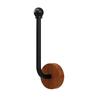 Solid Wood No-Drill Curtain Tieback & Hook - Windproof Holder for Windows & Doors