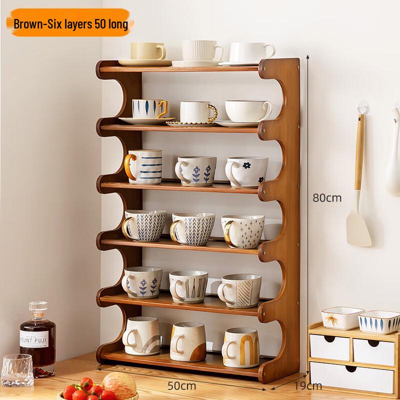 Bamboo Multi-tier Countertop Cup Holder