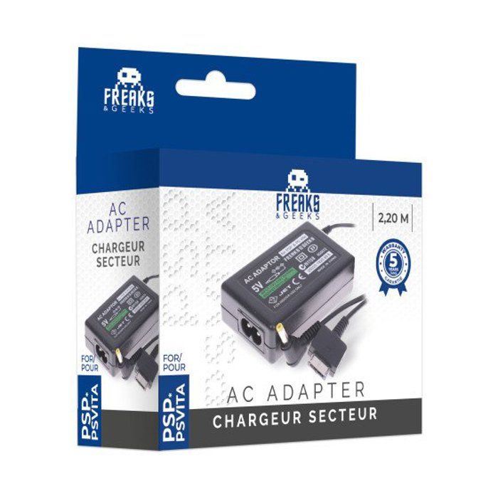 Chargeur Secteur - FREAKS AND GEEKS - PS Vita 1000 - Compatible PSP/PS VITA - Câble 2,20m - Garantie 3 Ans