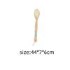 Bath Brush Exfoliating Dualside Long Handle With Pig Bristle For Skin Softening