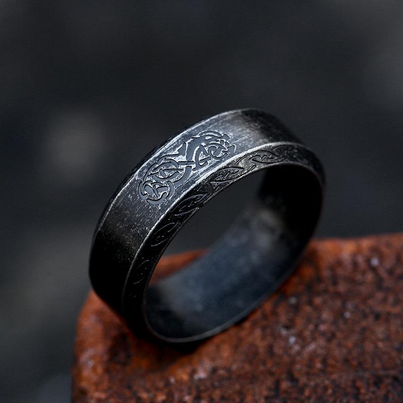 Beier Korean-Style Simple Titanium Steel Men's and Women's Retro Stainless Steel Rings Jewelry