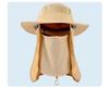 Summer Fisherman Hat Men's Outdoor Large Brim Sun Hat Fishing Sun Hat UV Protection Mountaineering Sun Hat