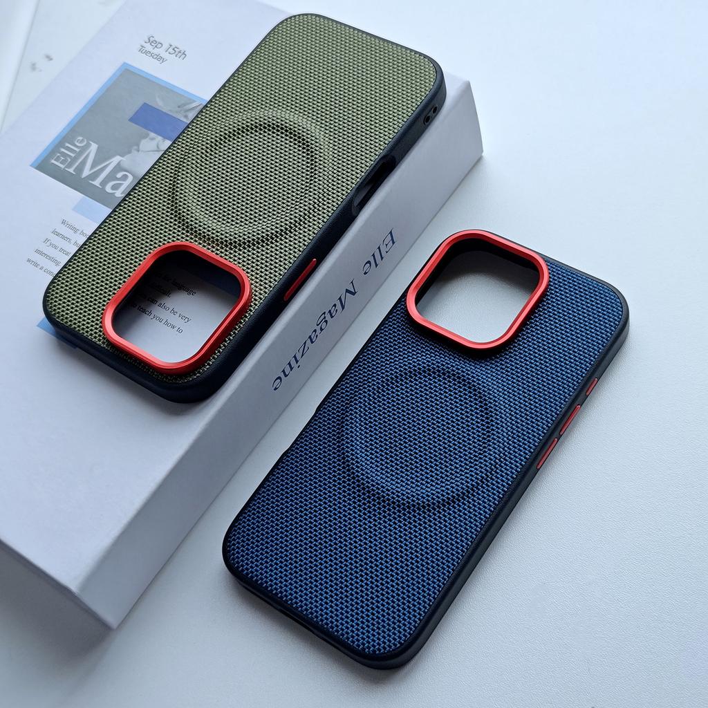 For iPhone 17 16 Promax 15 Pro Case  PU Leather Magnetic Wireless Charging Protective Back Cover Case CMDKNPCX