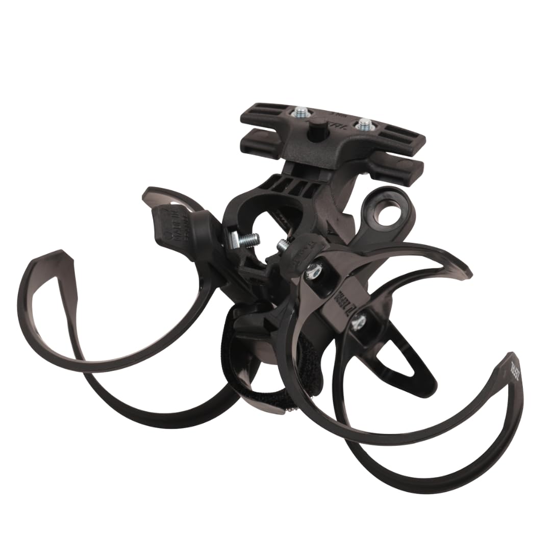 

Zefal Tri Bottle Cage Set with Double Saddle for Holds 2 1708 Bicycles, Bottles, Black, чёрный