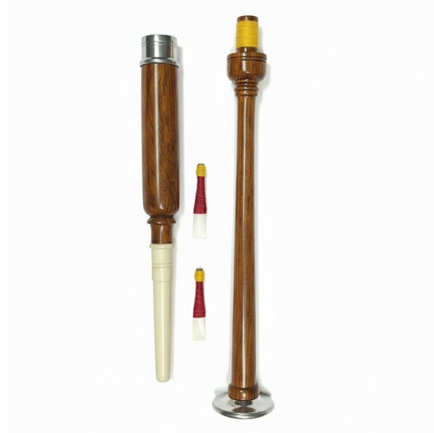 Skotská dudy Cvičný klíč Růžové dřevo Skotská hudba nástroj Plátek pro klíč