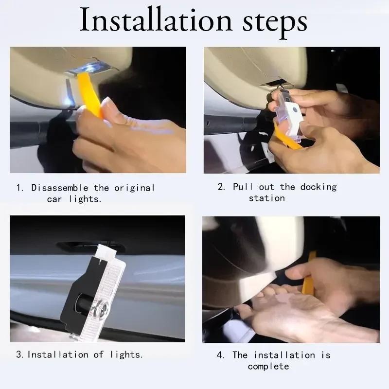 2024 Nové světlo na dveře auta Logo Laserový projektor Duch Stín Vítejte světlo Pro Mercedes Benz CLA C117 C207 AMG CLS C218 W218 A207