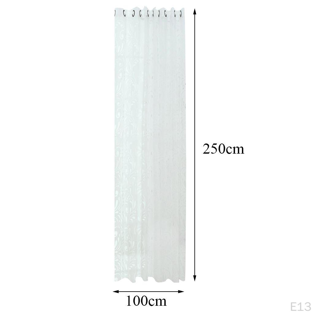 Grommet Floral Textured Bay Window