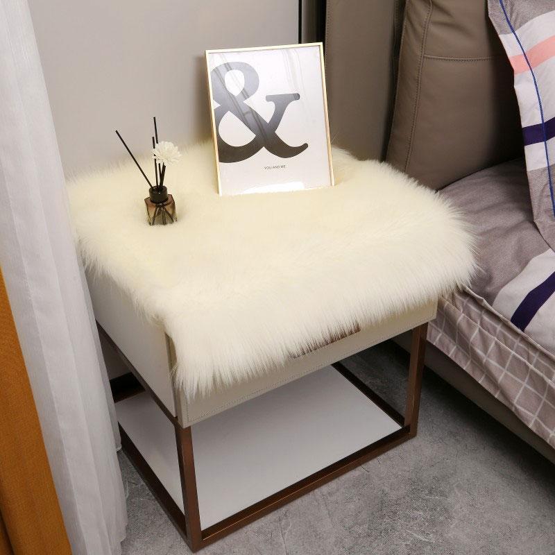 Soft Fluffy Faux Fur Carpets For Display Dressing Table Mat Home Decor Shaggy Fur Rugs Photography Background Cloth Fluffy Rug