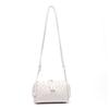 Woven Leather Crossbody Bag Women Small Pillow Shape Shoulder With Phone Pocket