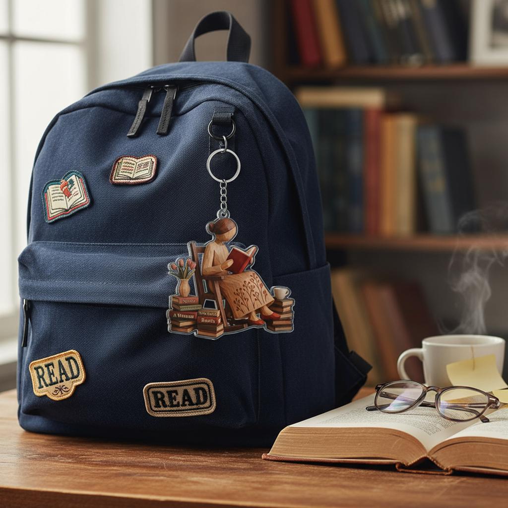 2D Nur ein Mädchen, das Bücher liebt Ornament Weihnachtsbaumhängeornament Leseornament Geschenke für Leser Buchliebhaber Frauen