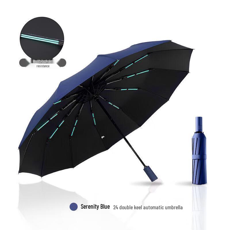 Shiguangxia 12-Rib Automatic UV Protection Foldable Umbrella