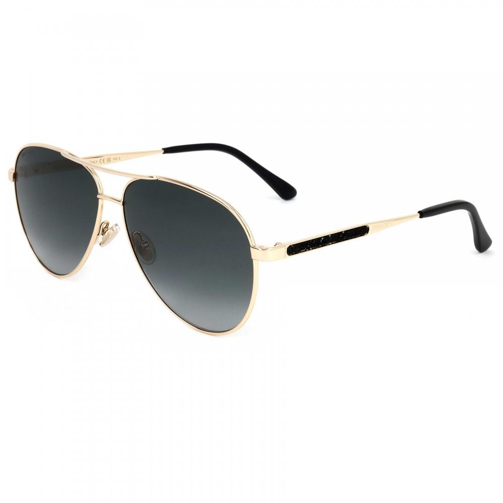 Jimmy Choo Women S Grey SunglaSSeS 60mm Black Gold