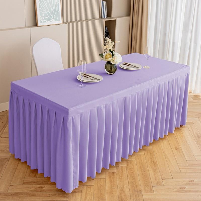 Modern Minimalist Table Skirt Hotel Conference Banquet Rectangular Dining Tables 120-240cm Length