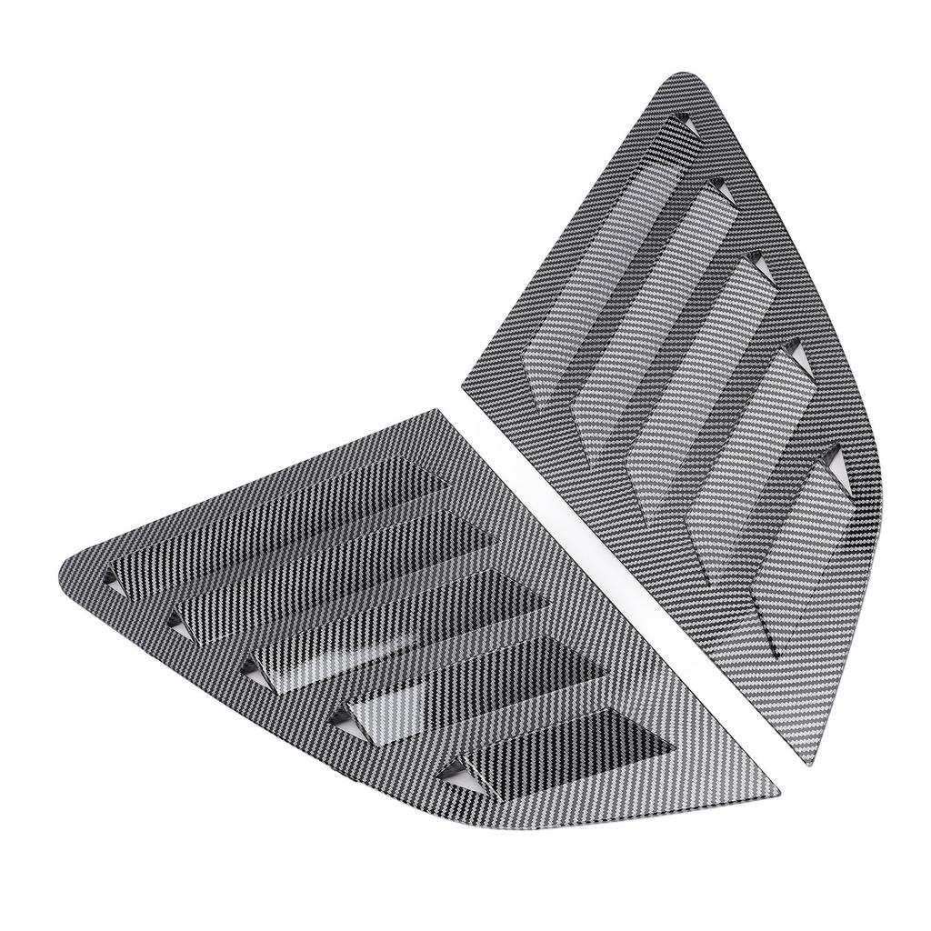 2Pcs Rear Side Window Louver Cover Left Right Rear Window   Vent Scoop Shutter Cover Blind Replacement for 8V Hatchback 2014-2020