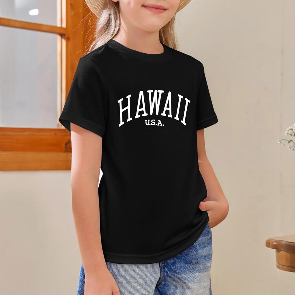 Sommer Kinder Top Jungen und Mädchen bedrucktes Kurzarm T-Shirt Base