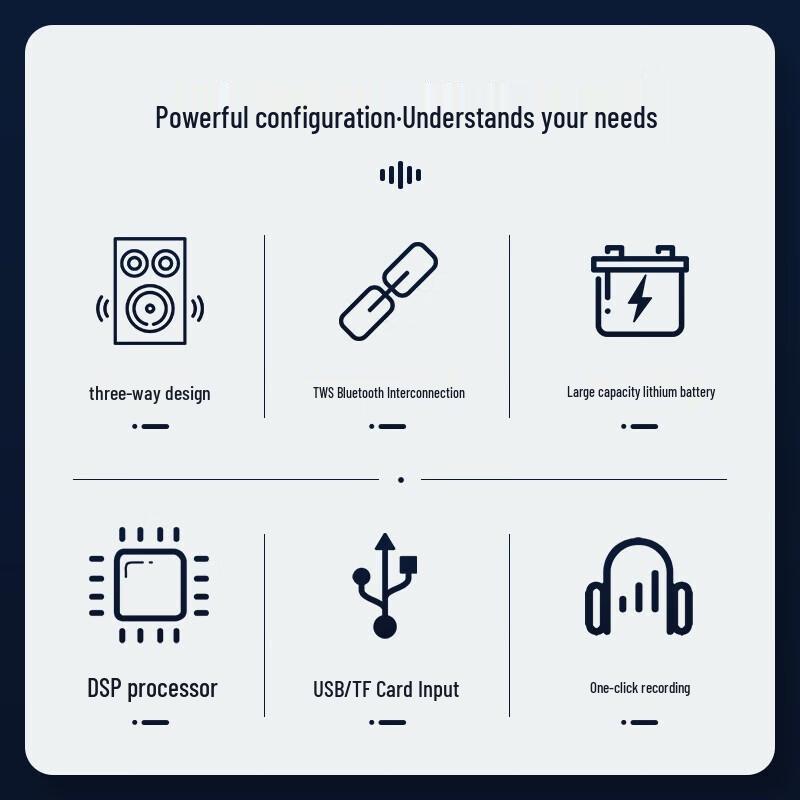SAST High-Power Outdoor Trolley Speaker with Microphone