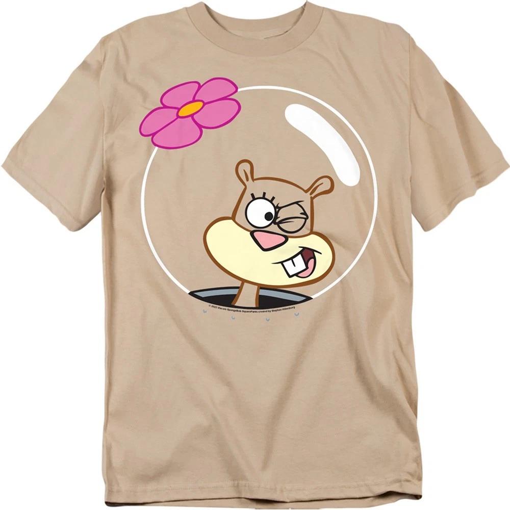 SPONGEBOB SQUAREPANTS SANDY WINK FACE Licensed Adult Graphic Tee Shirt SM-3XL L