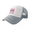 Graphic Pink Christmas Tree Party Camping Mesh Baseball Caps For Womens Camping Female Beach Bucket Hat Hip Hop Trucker Cap