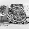 Black & White Geometric Pattern Blanket Mandala Throw Blanket Abstract Knit Blanket Sofa Bed Cover Home Decor Gift