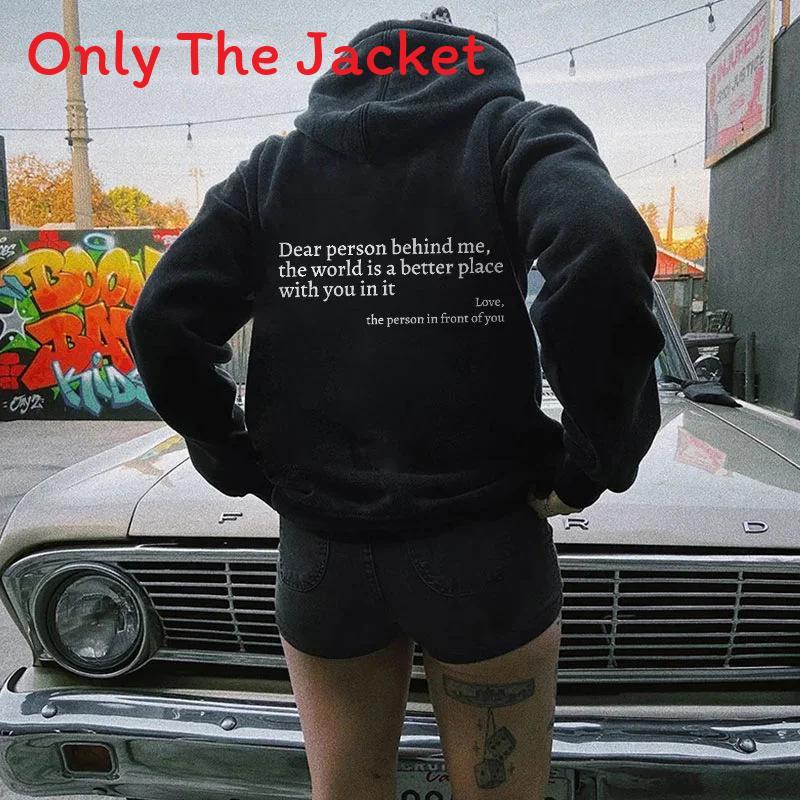 Womens Fleece Hoodie With Letter Print And Kangaroo Pocket For Casual Winter Wear