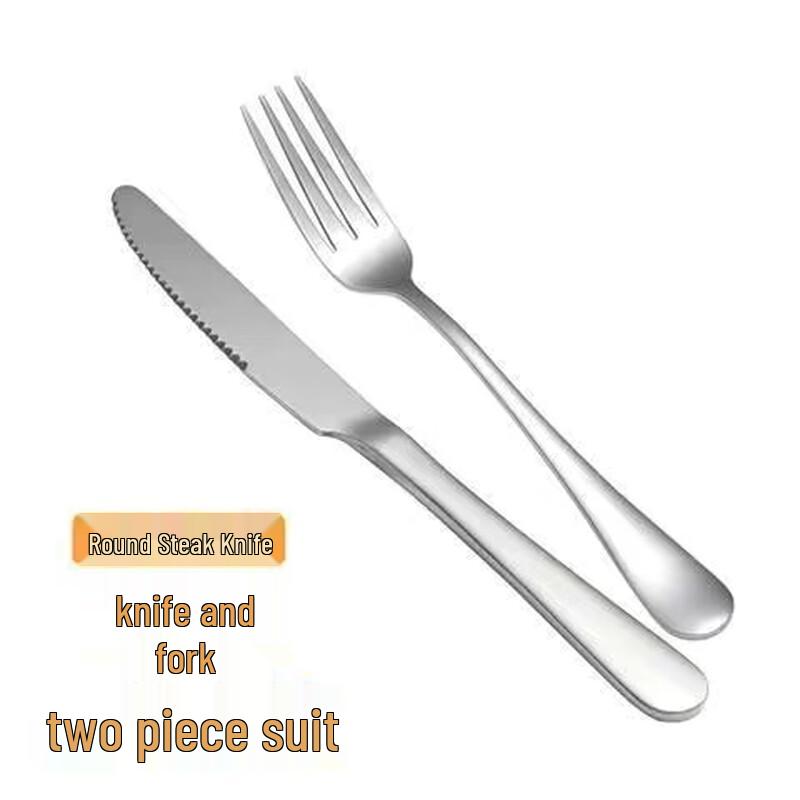 2-Piece Stainless Steel Steak Cutlery Set