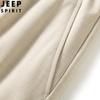 JEEP SPIRIT Men's Lyocell Linen Casual Straight Leg Pants
