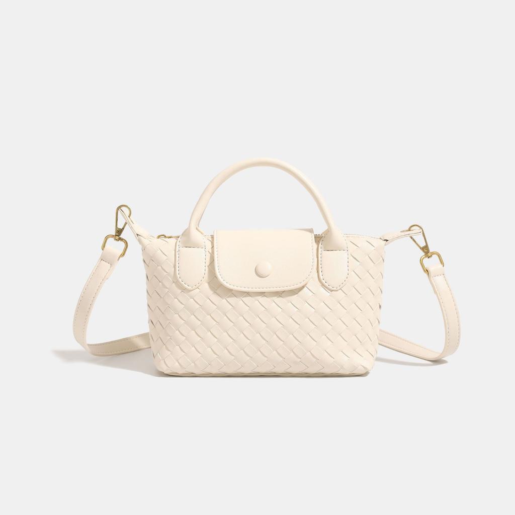 New Woven Dumpling Bag Texture Popular Portable Bucket Bag High Sense Fashion Versatile Shoulder Messenger Bag
