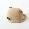 Nuevo Gorro de Bebé de Pana Color Sólido Lindo Orejas de Oso Gorras de Béisbol Ajustables para Recién Nacidos Niños Pequeños Niños Niñas Sombreros para el Sol Invierno Primavera