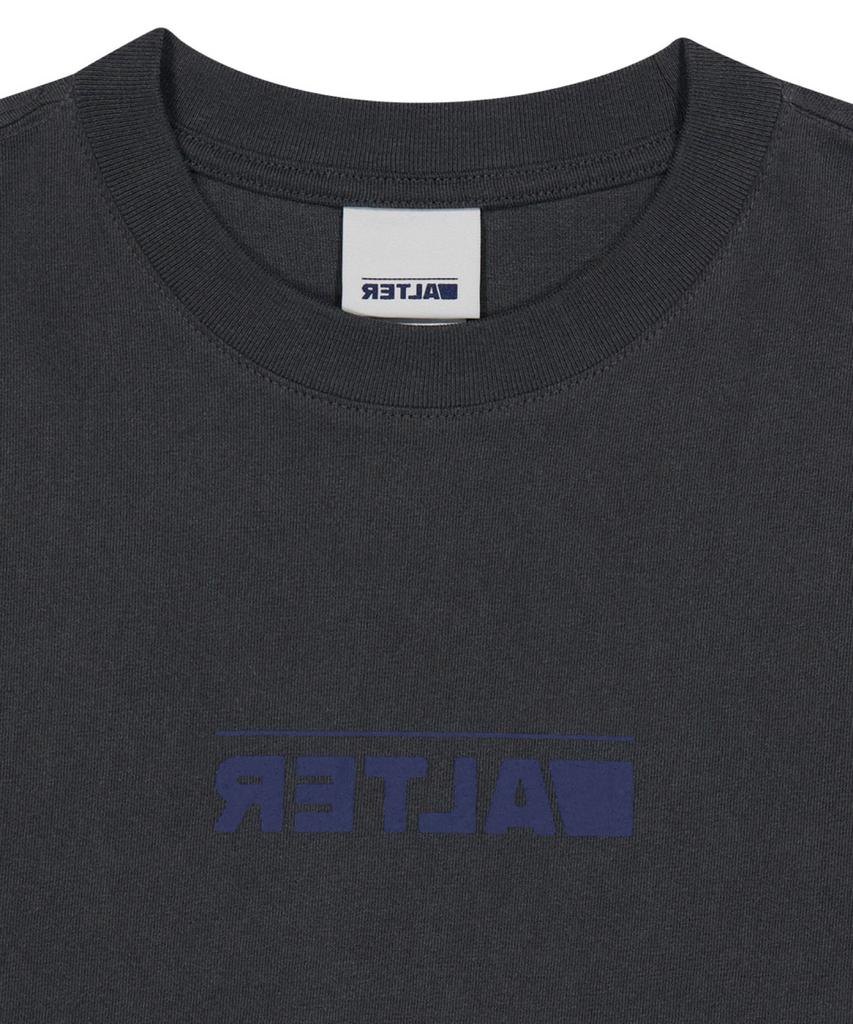 ALTER STUDIO Pigment Neat Logo T-Shirt_Charcoal